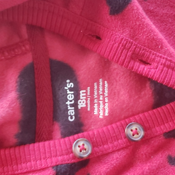 3/$18 - Carter's fleece onesie 18M - Picture 3 of 3